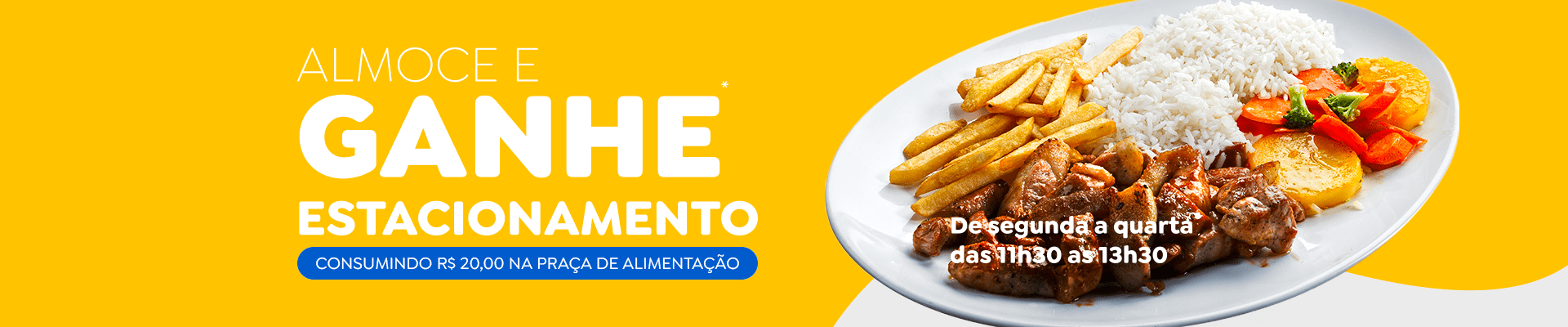 Praça de alimentação no shopping gallo na região da 44
